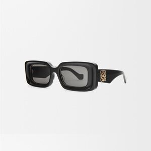 Loewe Elegant Black Sunglasses with Gold Accent
